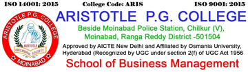 Welcome to Aristotle P.G. College Logo